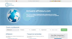 Desktop Screenshot of annuaire-affreteurs.com