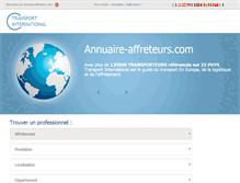 Tablet Screenshot of annuaire-affreteurs.com